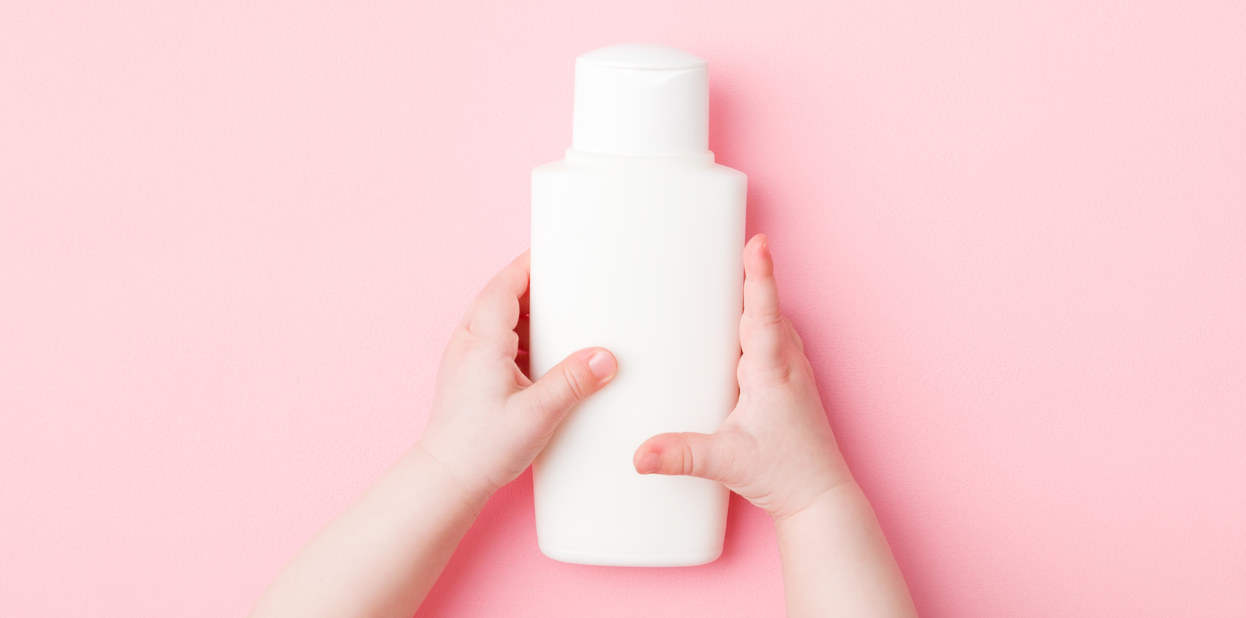 blank shampoo bottle from home