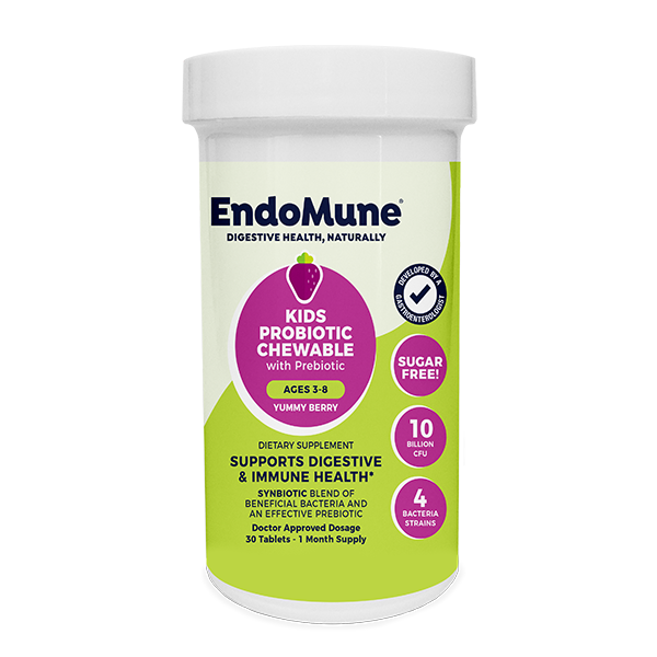 endomune kids chewable probiotic single